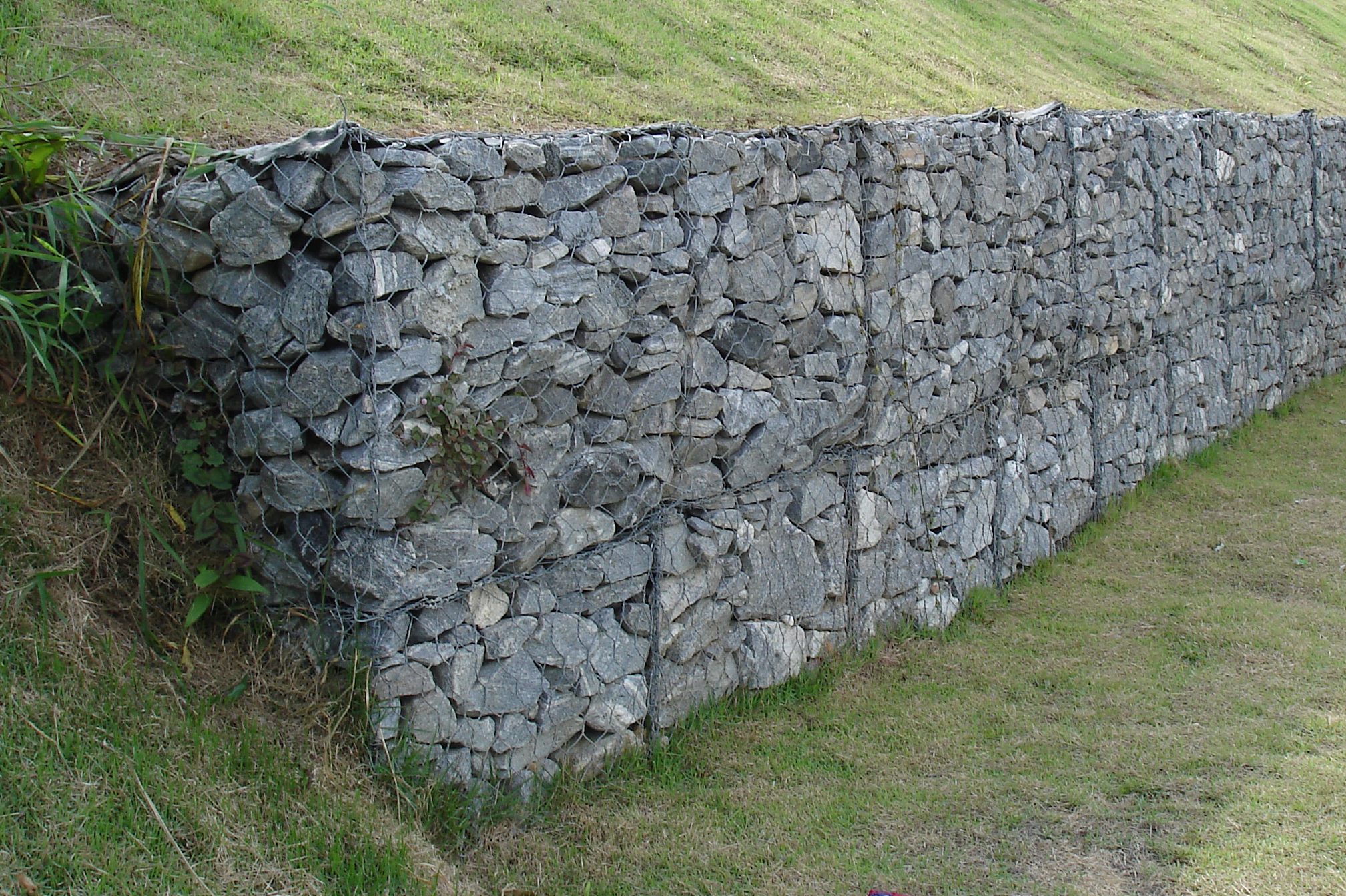Stone-filled gabion wall photographed by Eurico Zimbres, CC BY-SA 2.5; full source and credit in the article